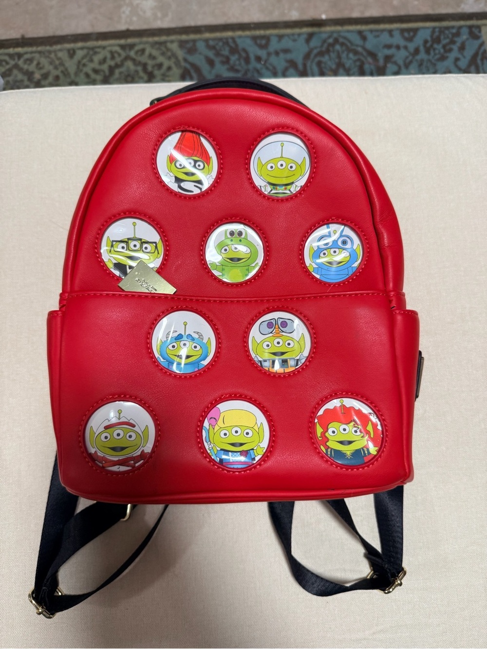 Loungefly Red Alien Claw Game Mini Backpack Purse
